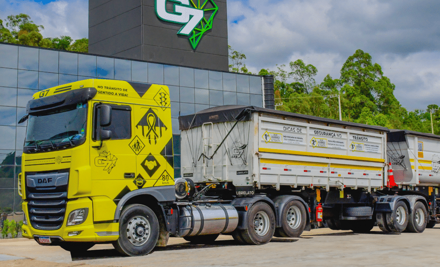 Un train double Daf contre les accidents de la route au Brésil