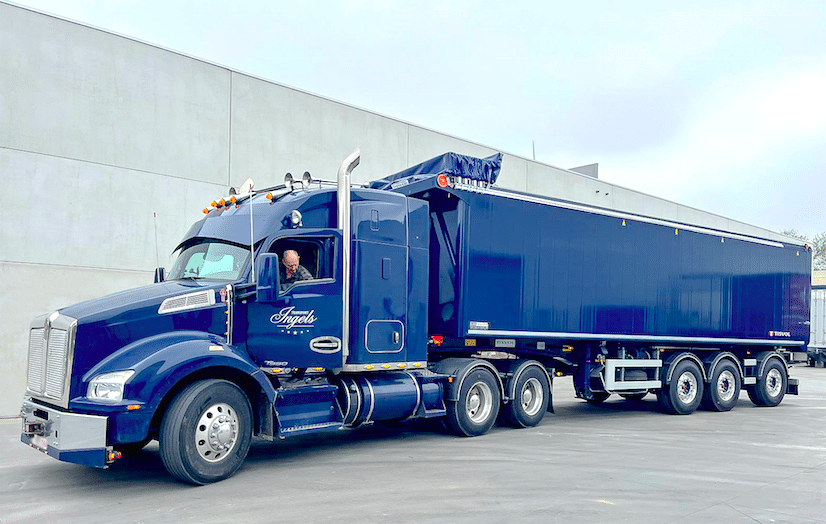 Un Kenworth T 880 appartenant à un Belge, en Espagne !