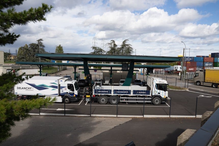 Station Oreve de Vénissieux : 4 points de charge pour les camions