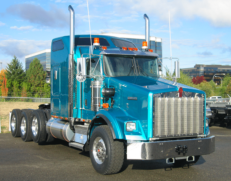 Tracteur Kenworth T800 à 4 essieux