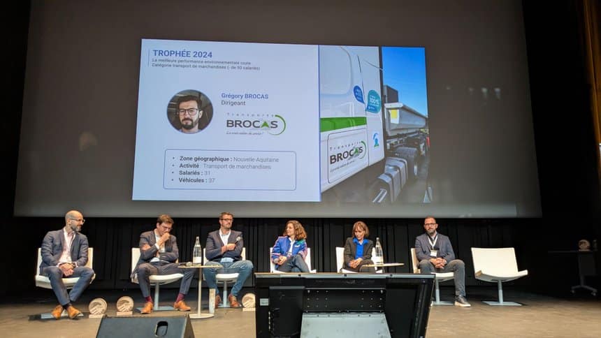 Trophées Eve de l'Ademe : les transports Brocas récompensés