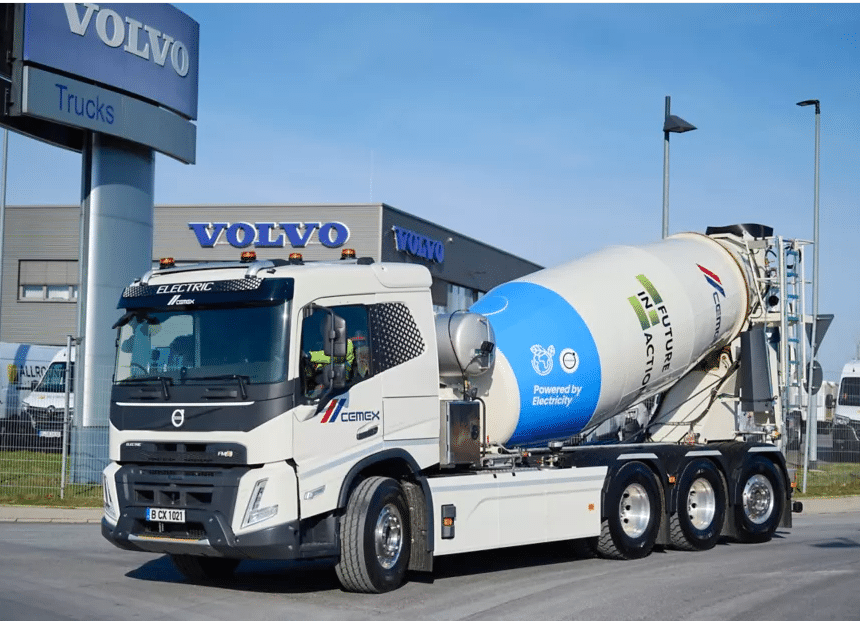 Porte-malaxeur électrique Volvo FMX