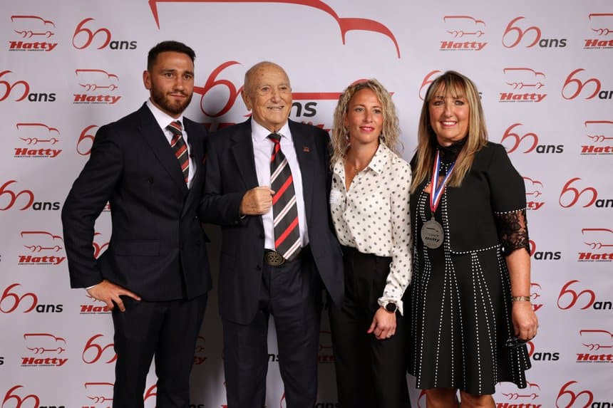 60 ans de la Carrosserie Hatty : la famille entoure le fondateur