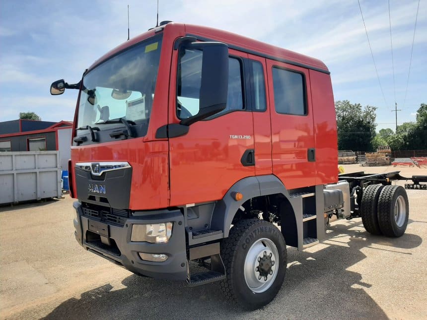 Carrosserie Hatty : approfondissement de cabine sur un camion MAN