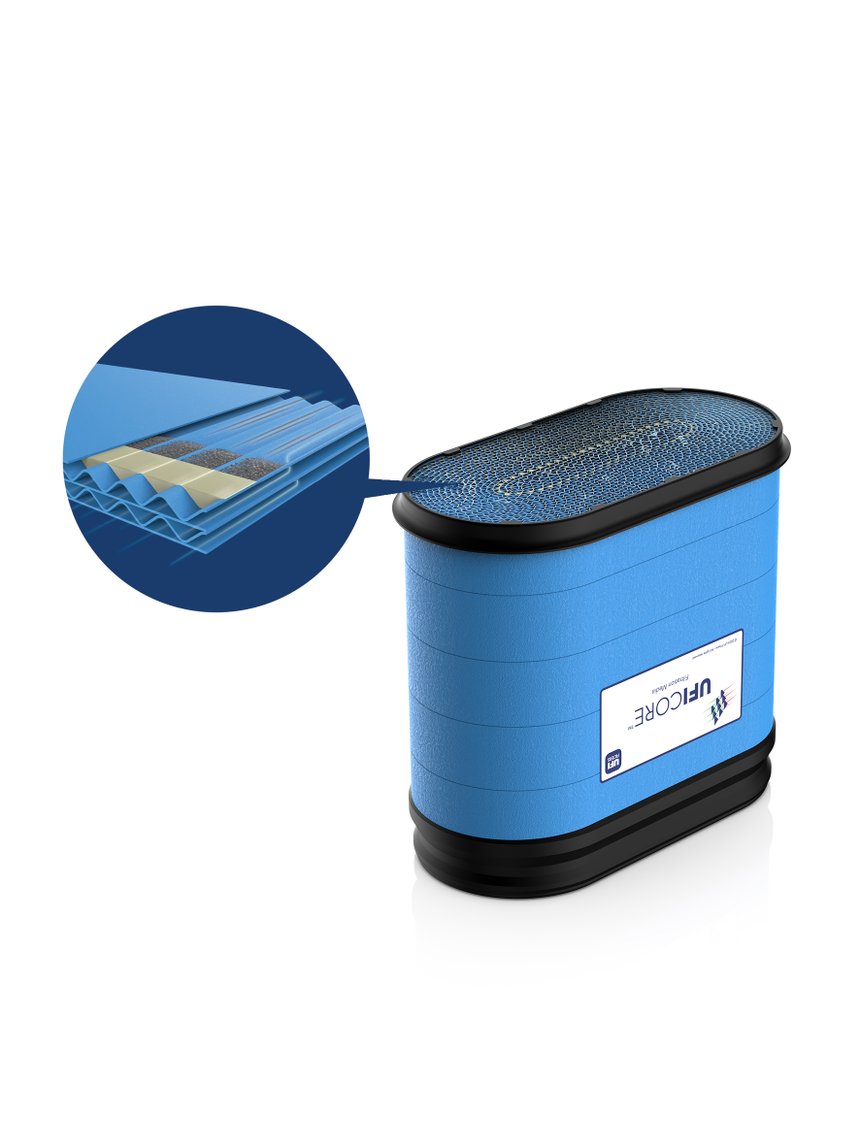 Une structure en rainures