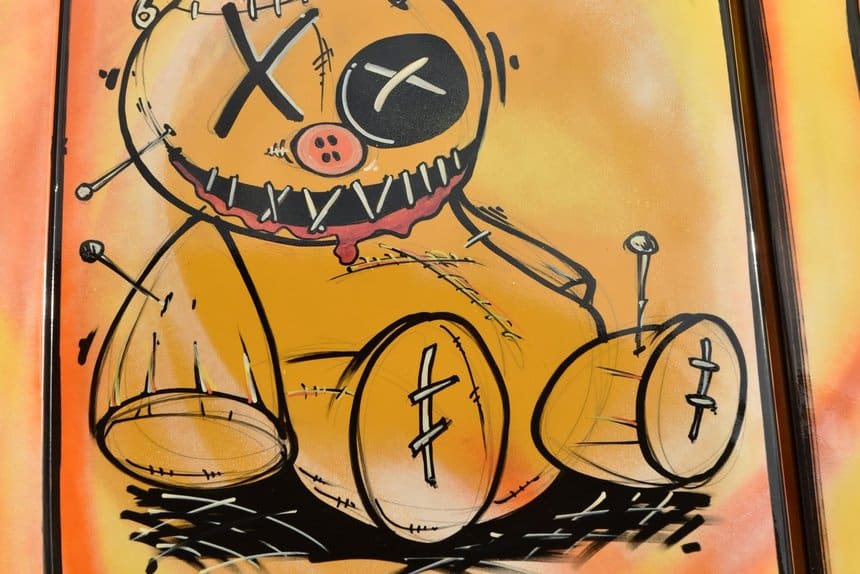 Souillon dessinée au feutre