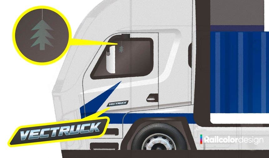 Une locomotive baptisée Vectruck