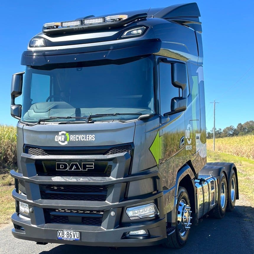 Un moteur diesel Paccar d'origine Cummins sur ce tracteur Daf XG australien