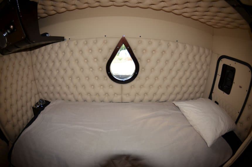 Peterbilt 359 de Jussi Löppönen : chambre à coucher douillette