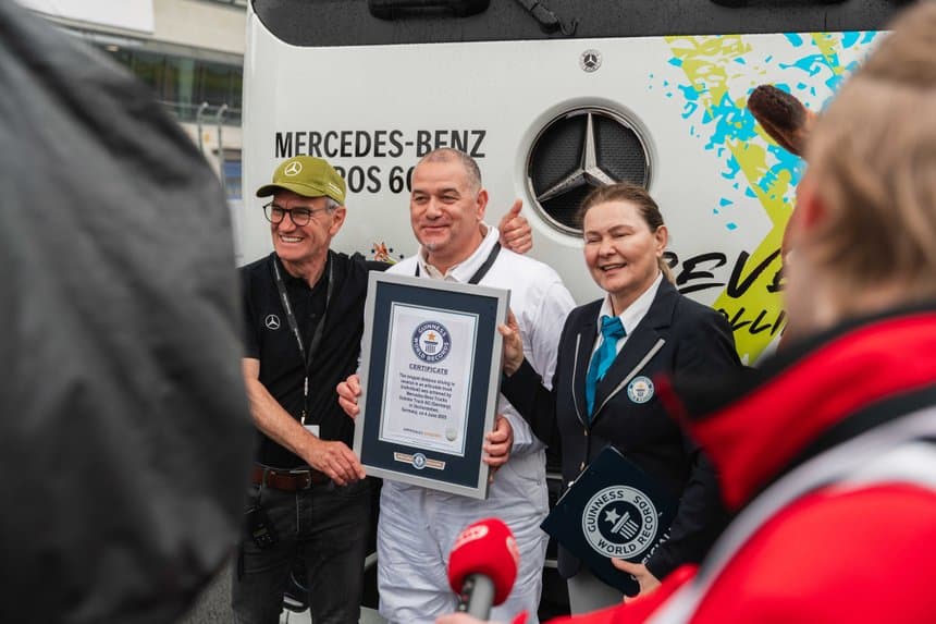 Avec l'eActros 600, Mercedes-Benz Trucks entre au livre Guinness des records