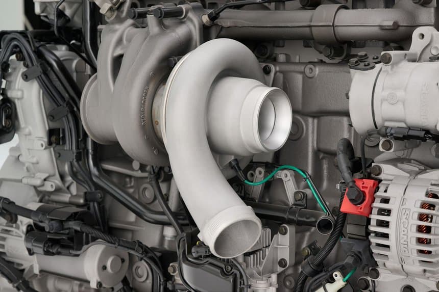 Nouveau turbo sur le moteur Scania D11