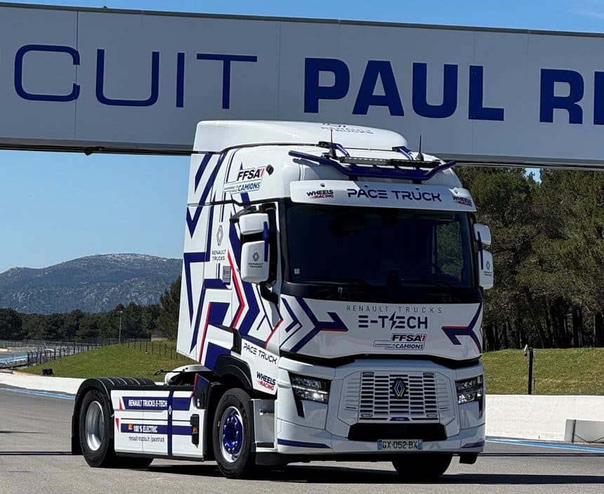Championnat de France Camions 2025 : pace truck Renault T E-Tech