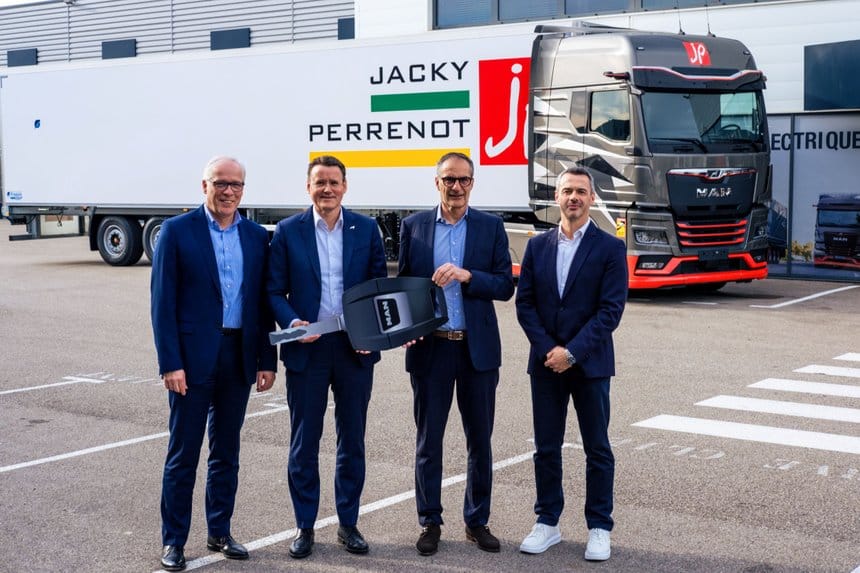 Le premier MAN eTGX de France est pour Jacky Perrenot