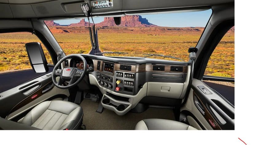 Peterbilt 579 : habitacle classique