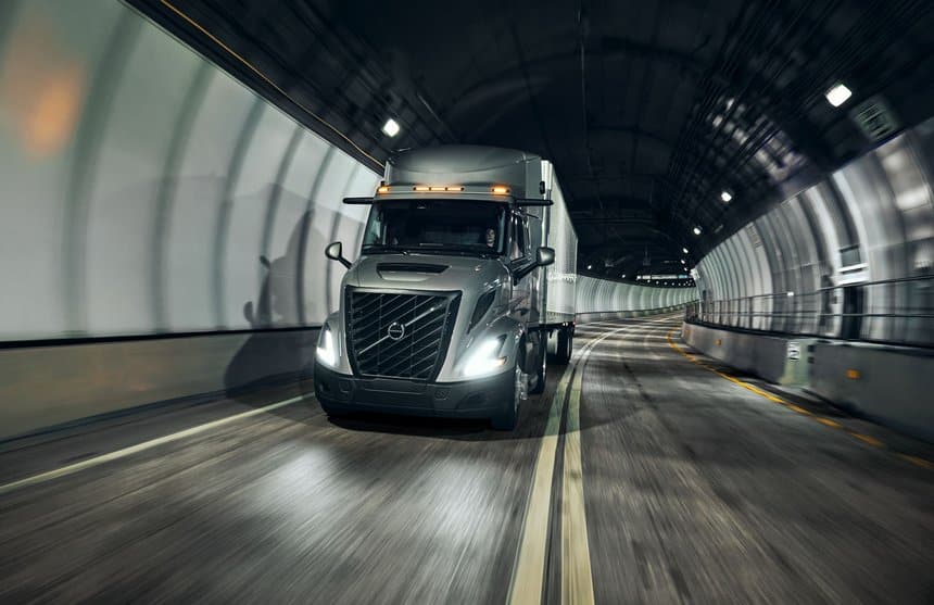 Rétrobiseurs caméra sur le Volvo VNR