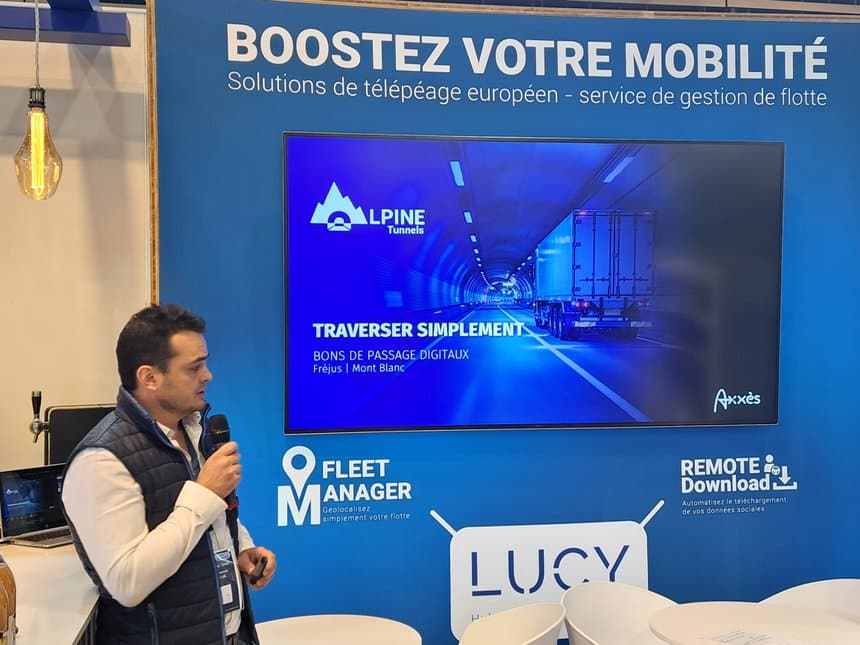 Un badge de télépéage utile dans les tunnels alpins