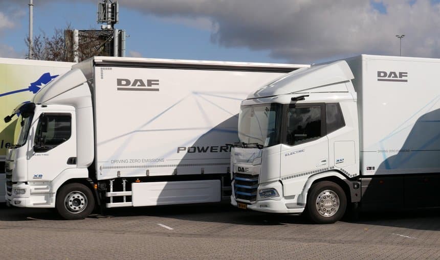 Porteur Daf XB Electric de distribution urbaine