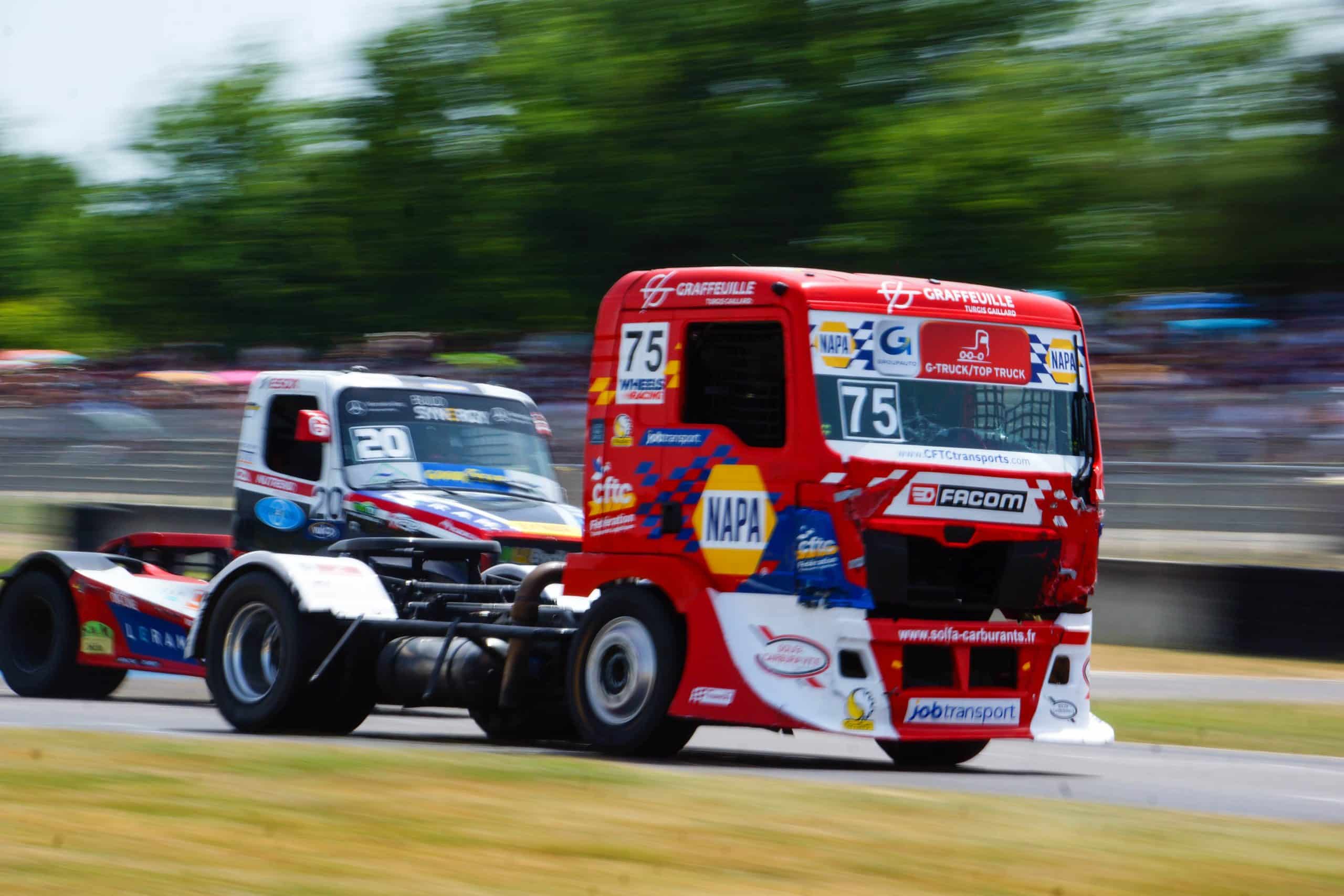 Thomas Robineau a remporté le GP Camions de Nogaro, le 21 juin, au terme d'un duel intense avec Téo Calvet